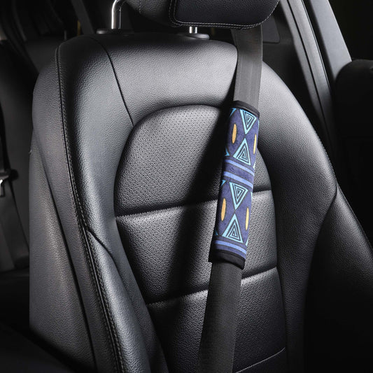 African Doodle - Set of 2 Seat Belt Covers