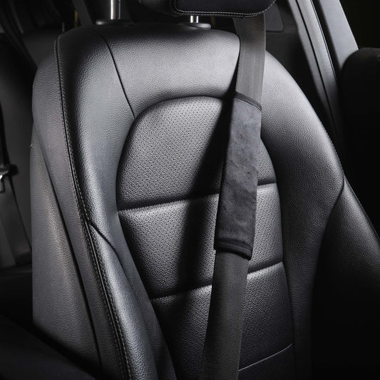 Black - Set of 2 Seat Belt Covers