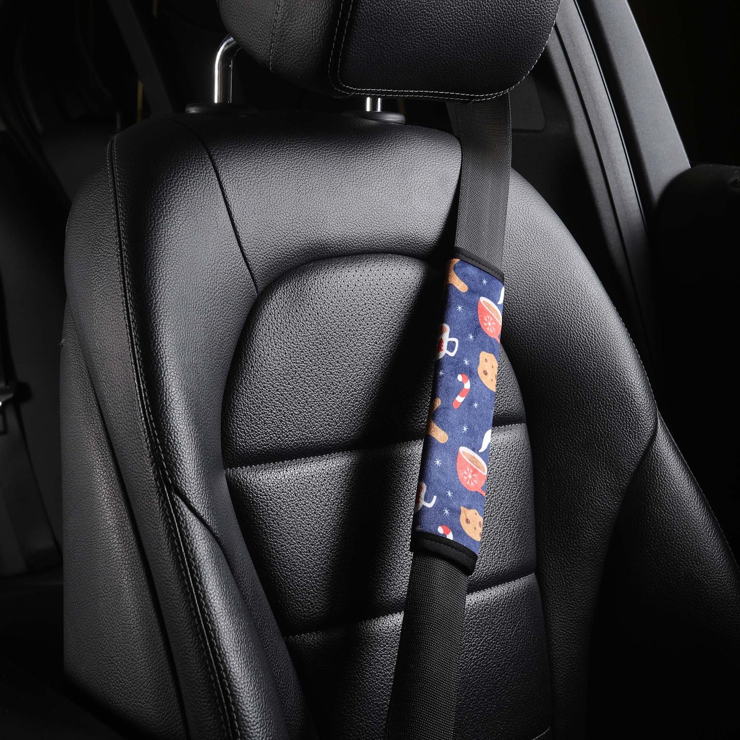 Hot Chocolate - Set of 2 Seat Belt Covers