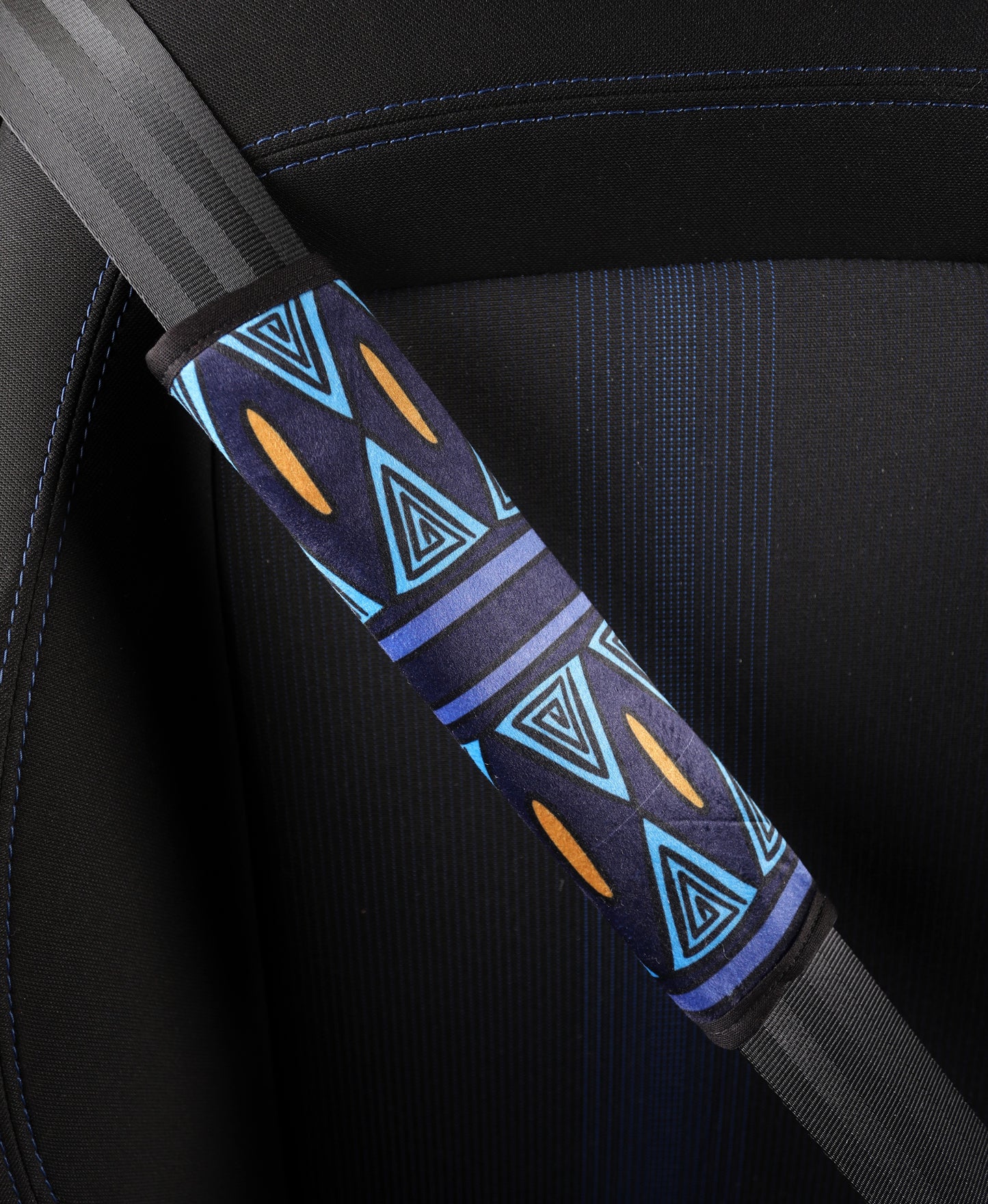 African Doodle - Set of 2 Seat Belt Covers