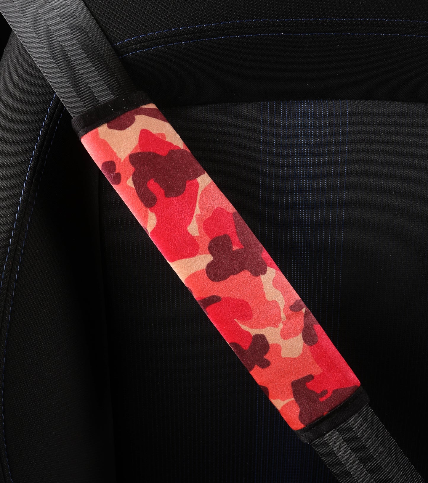 Pink Camouflage -Set of 2 Seat Belt Covers