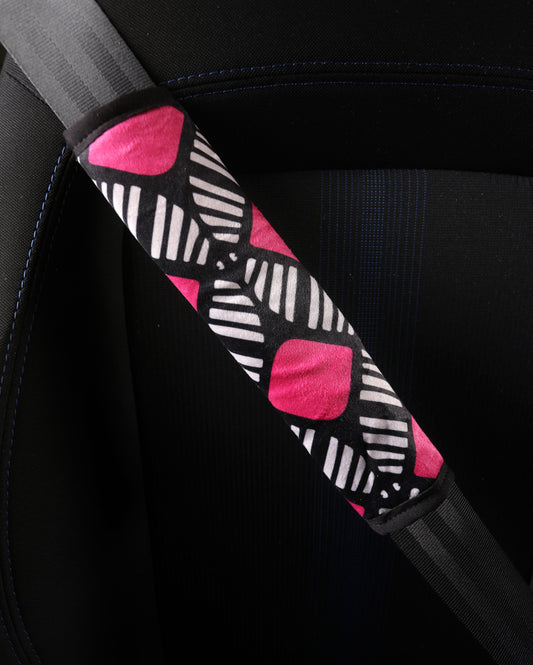 Flamin' Pink - Set of 2 Seat Belt Covers