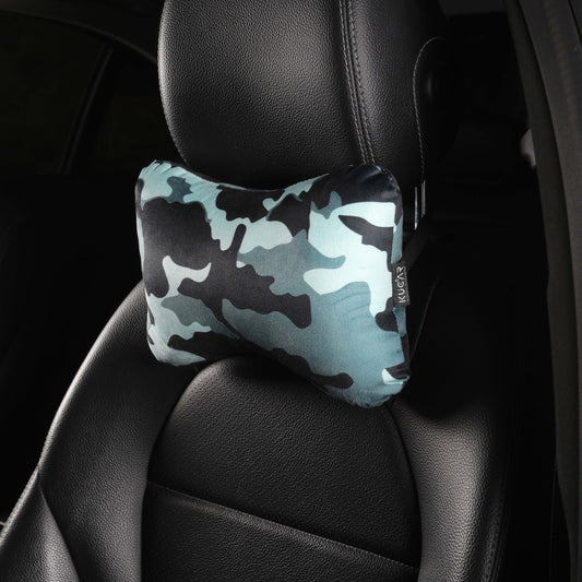 Navy Camouflage -  Set of 2 Neck Pillows