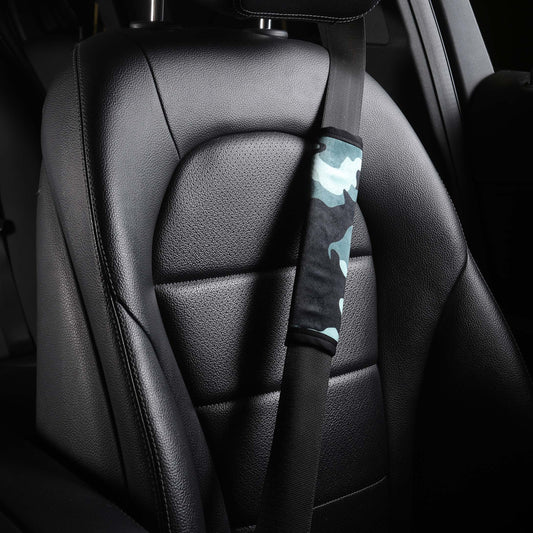 Navy Camouflage -Set of 2 Seat Belt Covers