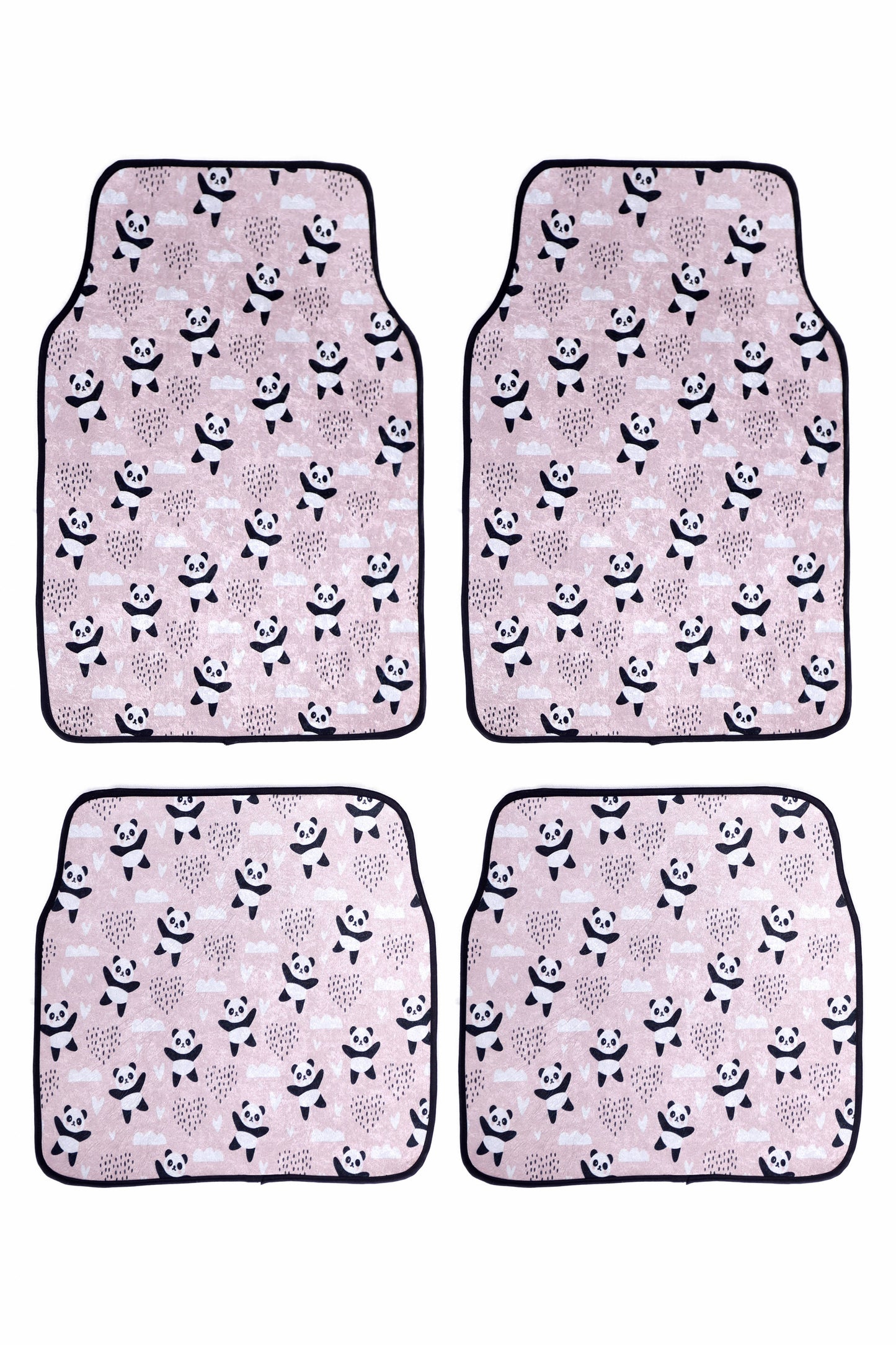 Panda Love - Set of 4 Car Mats