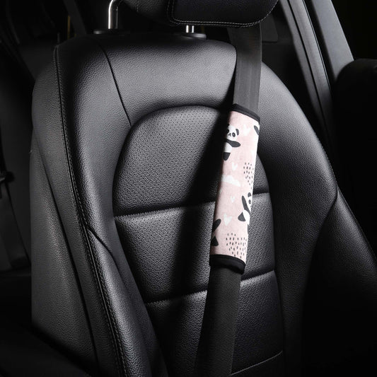 Panda Love -Set of 2 Seat Belt Covers
