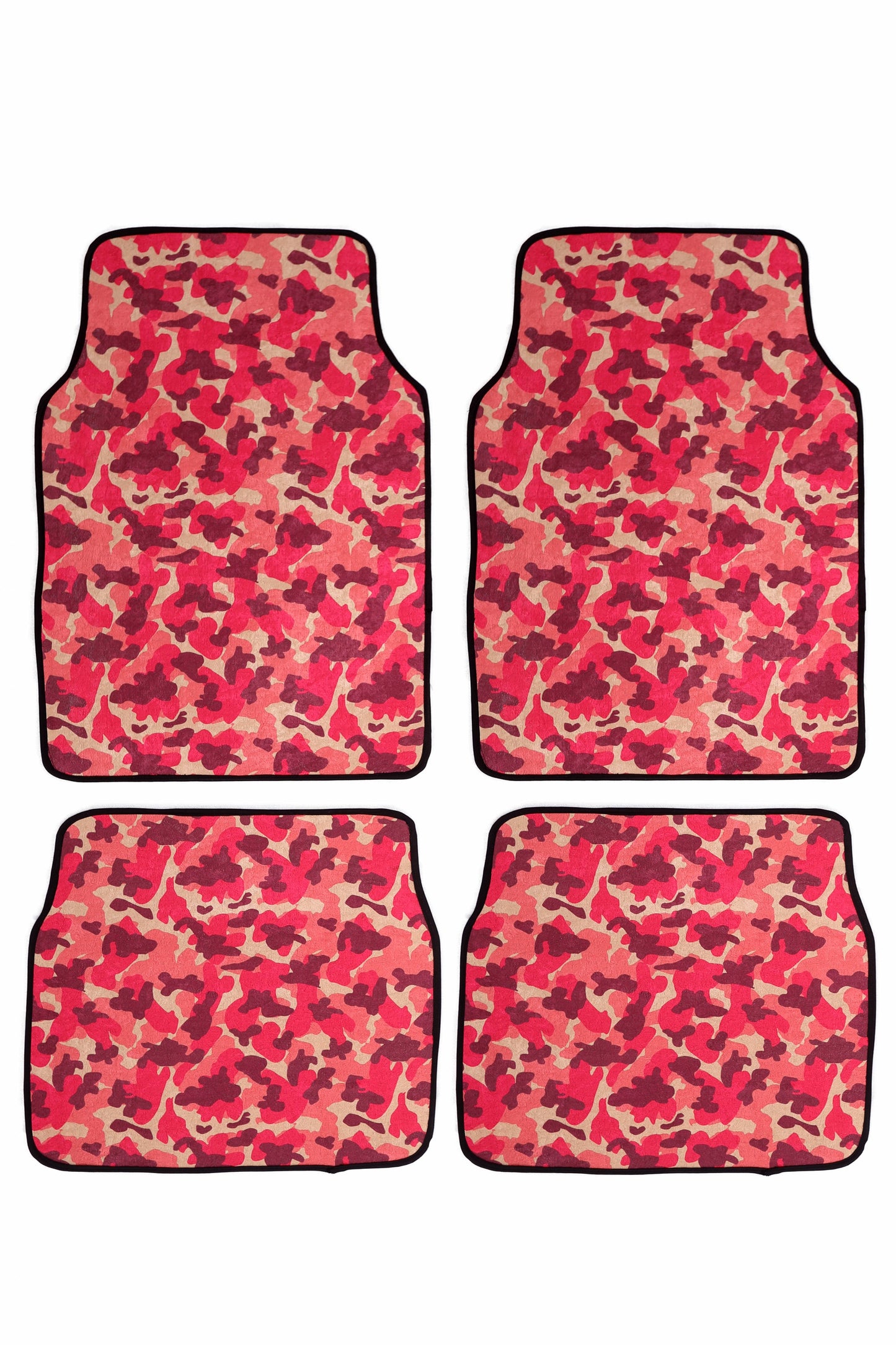 Pink Camouflage - Set of 4 Car Mats