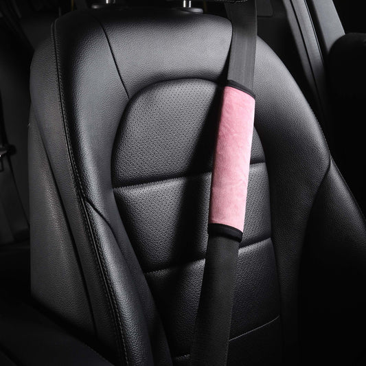 Pink - Set of 2 Seat Belt Covers