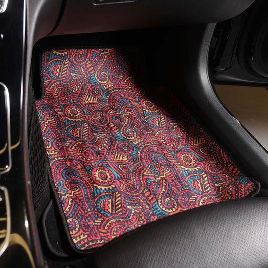 Vintage African - Set of 4 Car Mats
