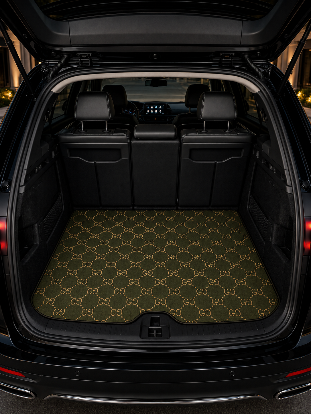 GG Olive Car Bag Mat