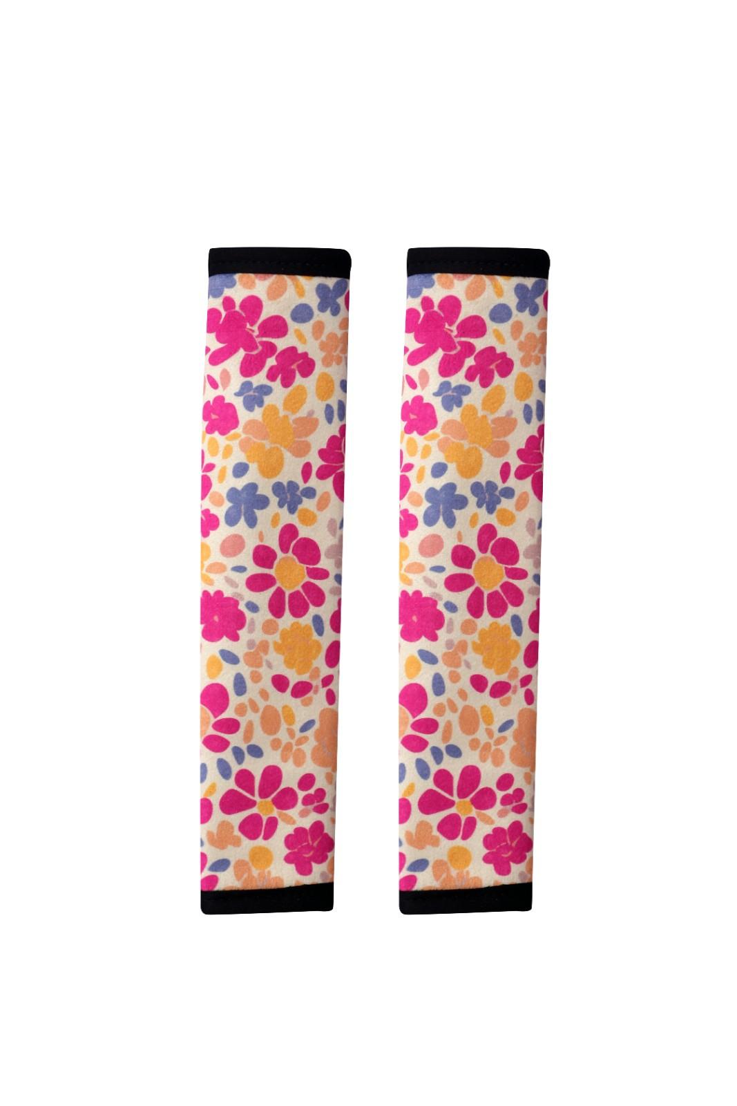 Floral - Set of 2 Seat Belt Covers