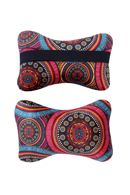 Mexican Art- Set of 2 Neck Pillows
