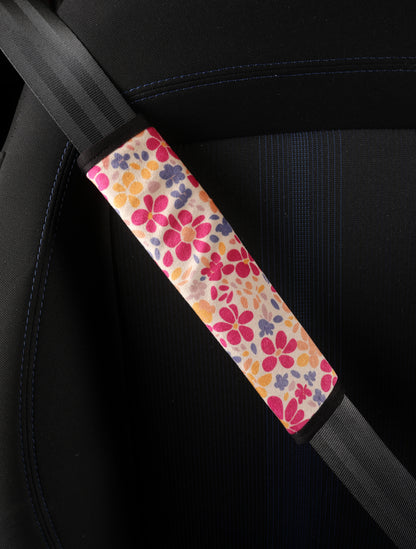 Floral - Set of 2 Seat Belt Covers