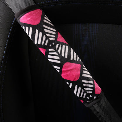 Flamin' Pink - Set of 2 Seat Belt Covers
