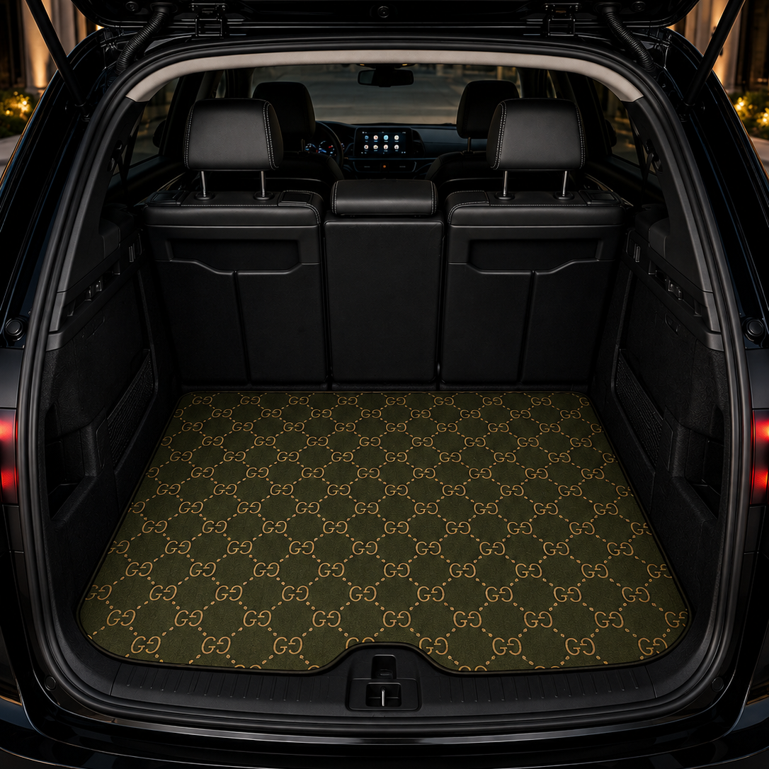 GG Olive Car Bag Mat