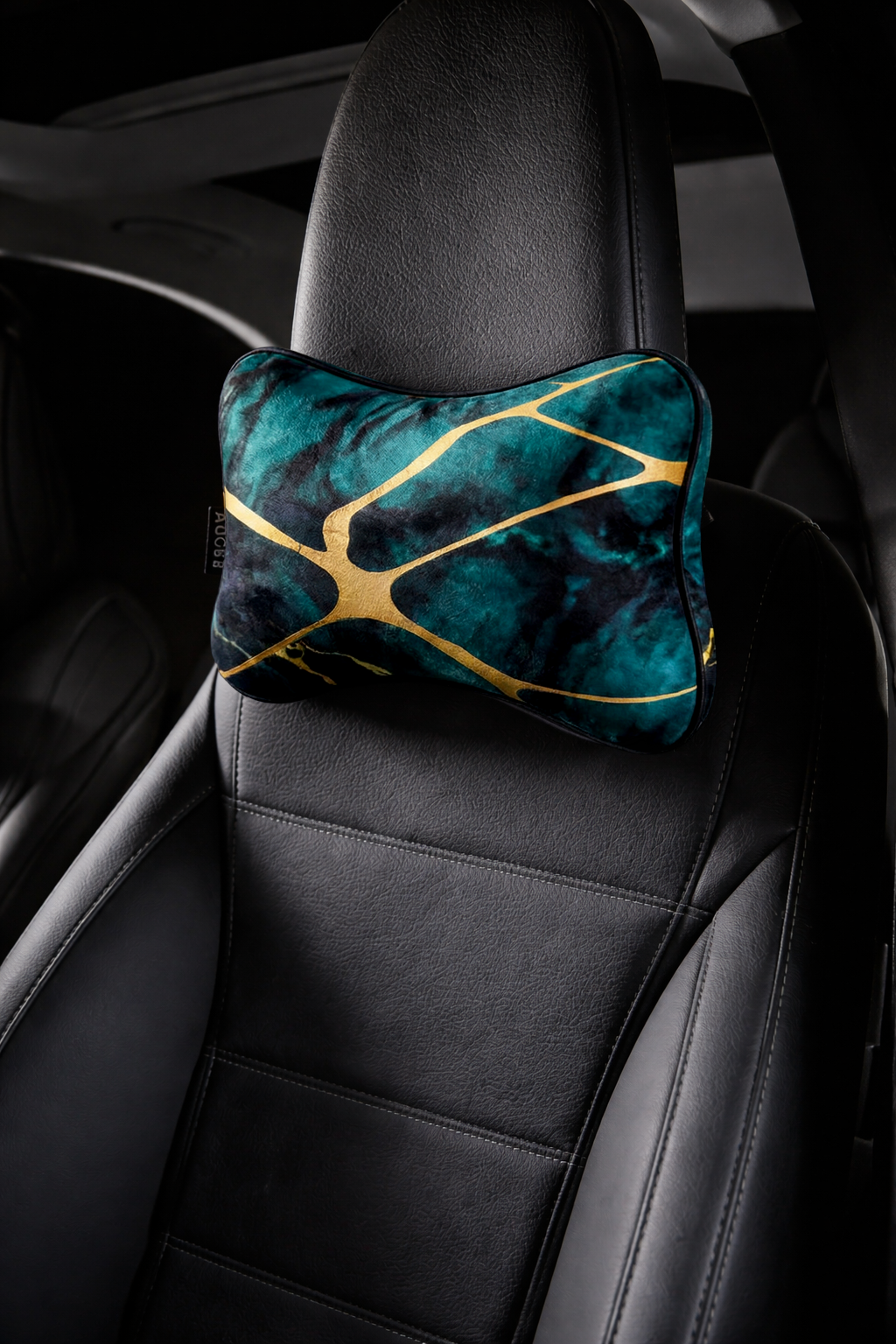 Green Marble  Set of 2 Neck Pillows