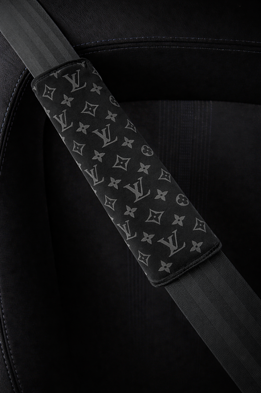 LV Black - Set of 2 Seat Belt Covers
