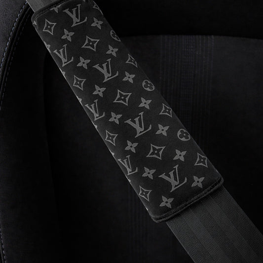 LV Black - Set of 2 Seat Belt Covers