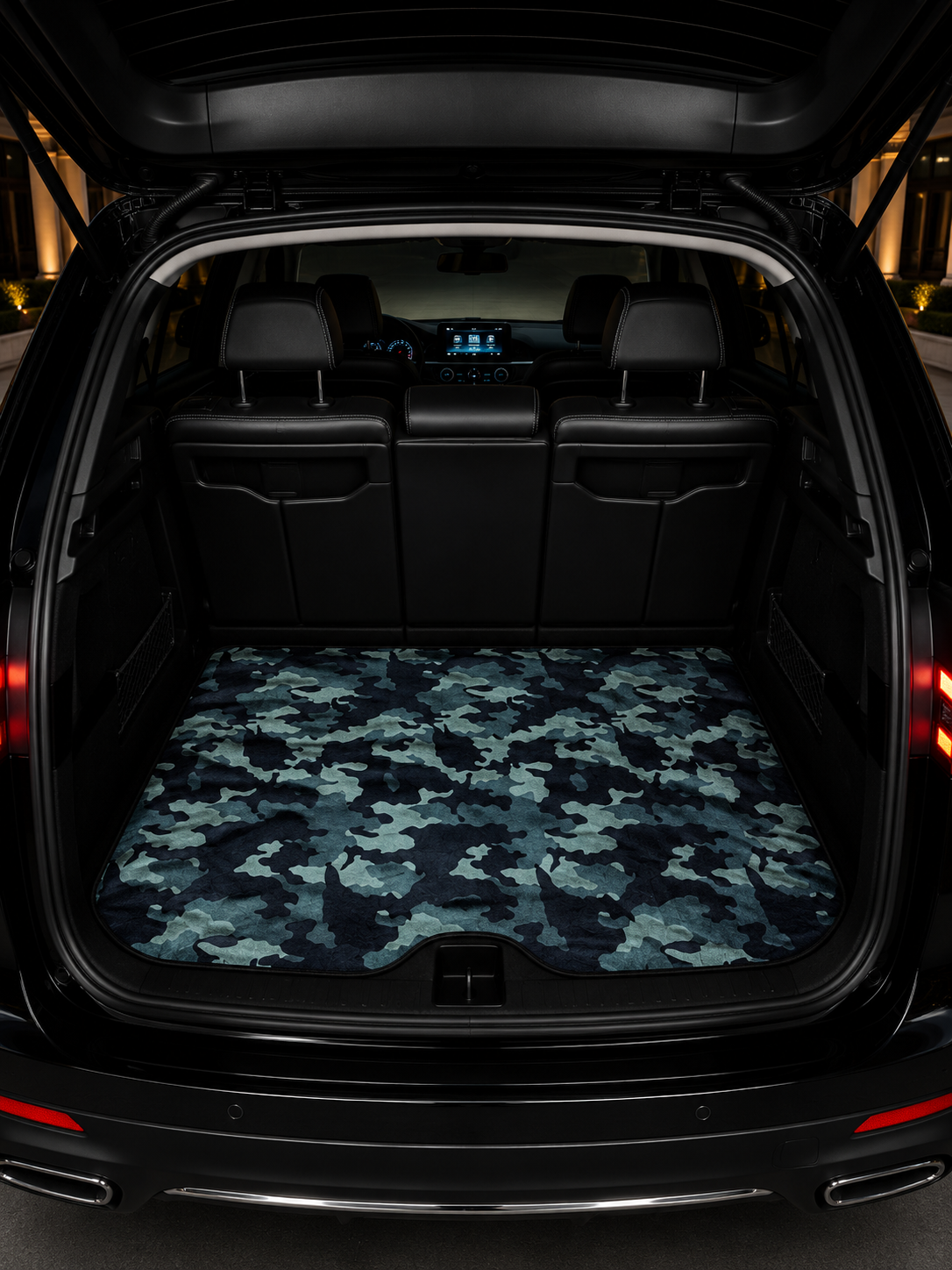 Navy Camouflage Car Bag Mat