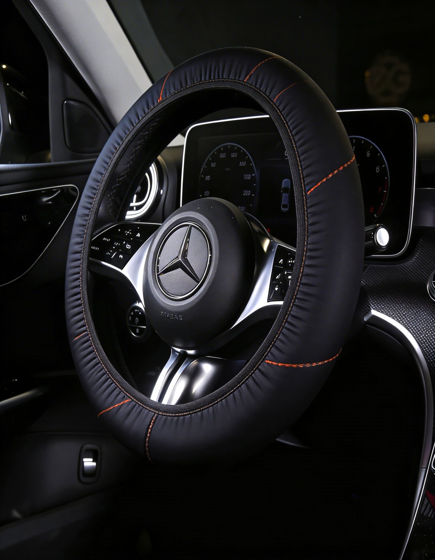 Orange Black - Steering wheel