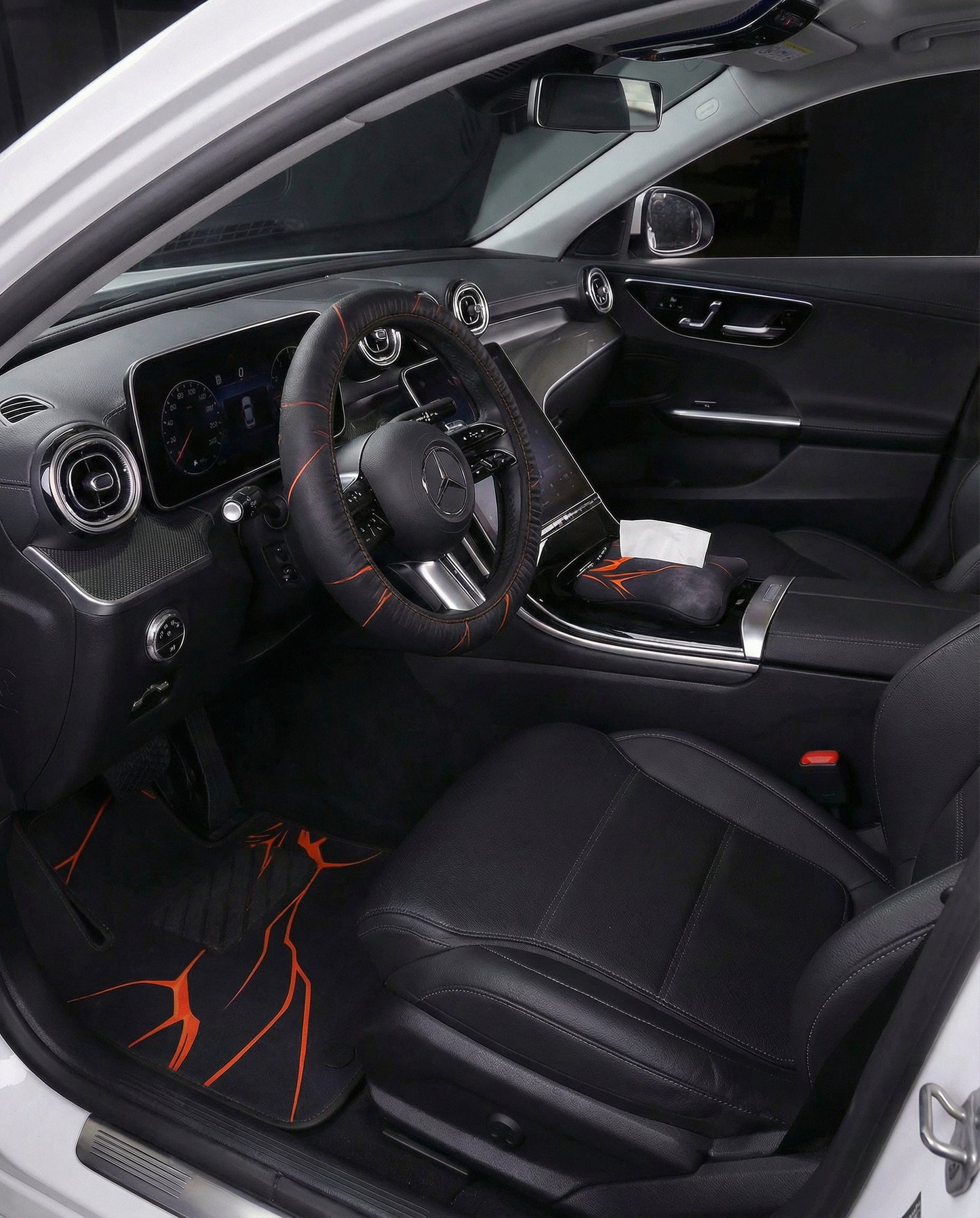 Orange Black - Steering wheel