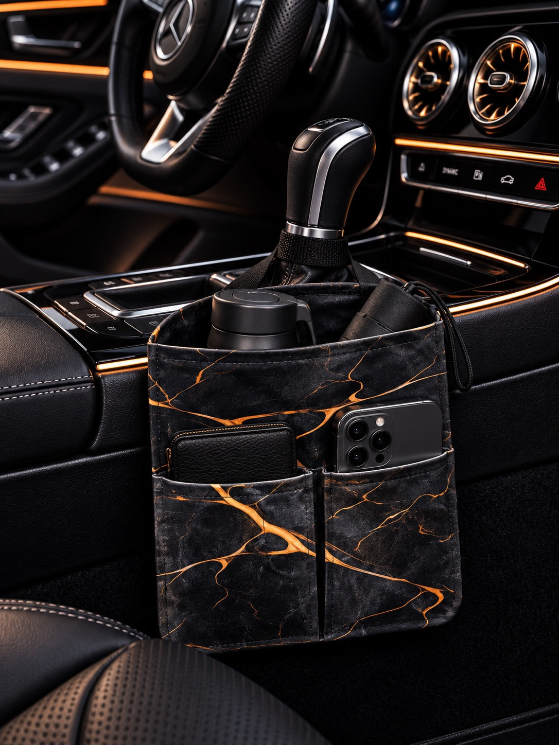 Orange Black Pocket